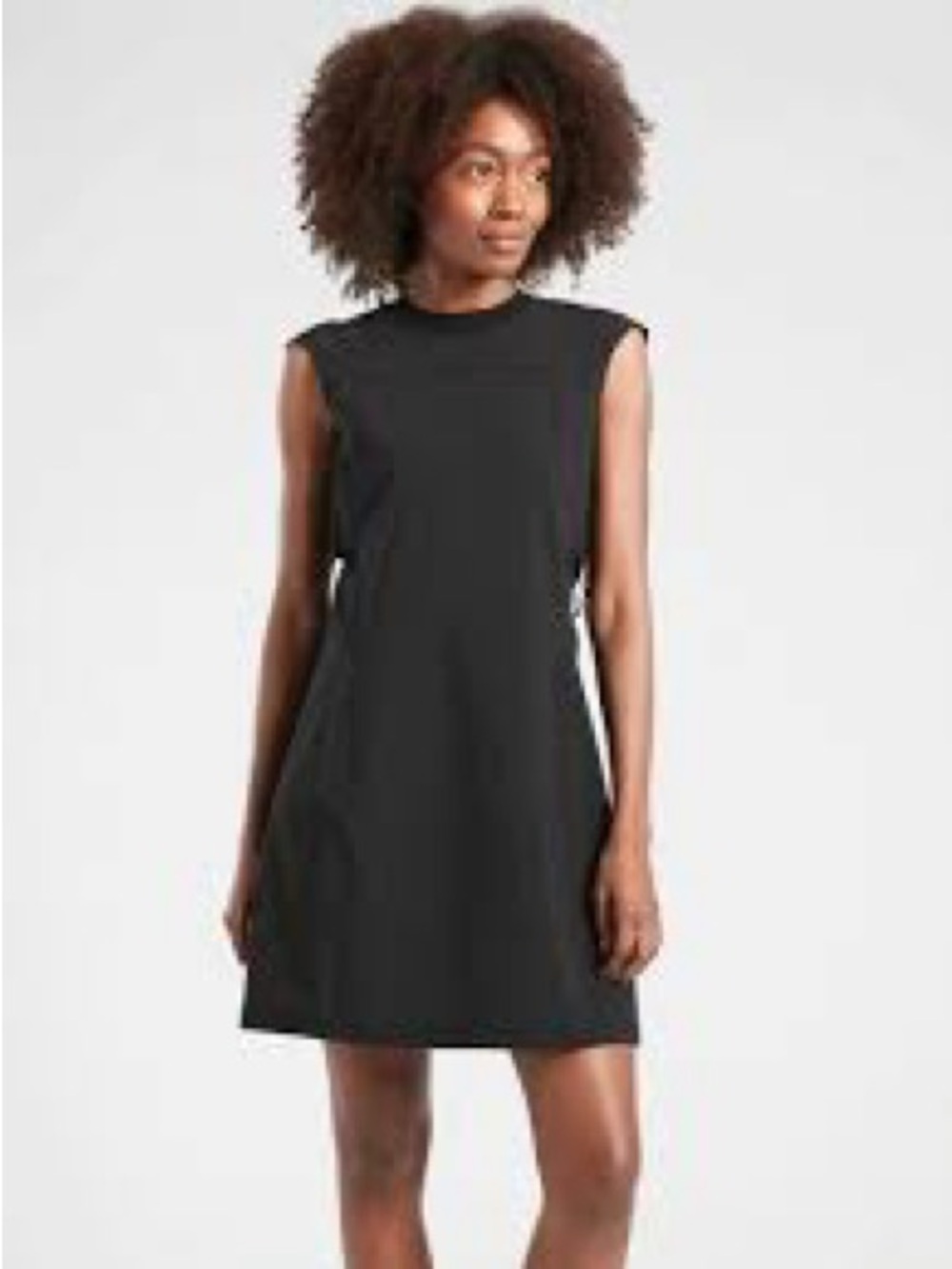 Athleta Yosemite Athletic Sport Mini Dress Black Mesh Drawstring XS